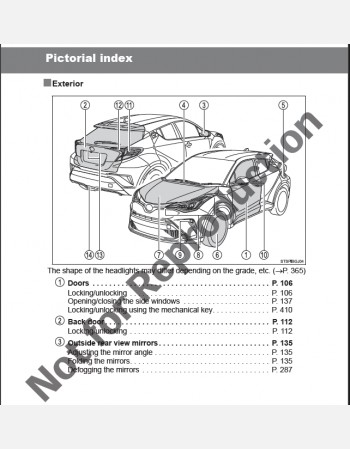toyota c-hr hybrid 2019-2020 owners manual